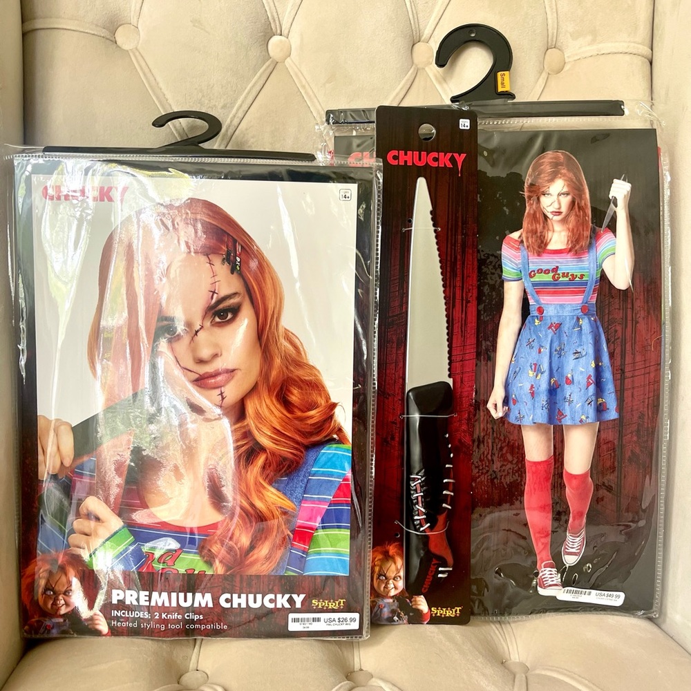 Chucky: Women’s Adult Costume & Accessories (Size Small 4-6)